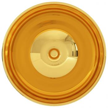 Waschbecken 32,5 x 14 cm Keramik Golden