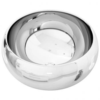 Waschbecken 40 x 15 cm Keramik Silbern