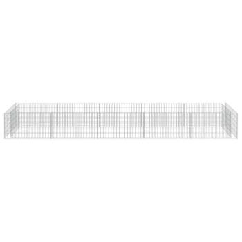 Gabionen-Hochbeet Verzinkter Stahl 450×90×50 cm