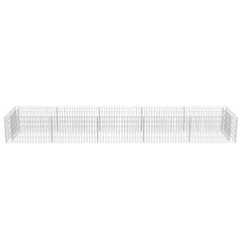 Gabionen-Hochbeet Verzinkter Stahl 450×90×50 cm