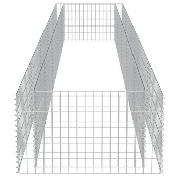 Gabionen-Hochbeet Verzinkter Stahl 450×90×50 cm