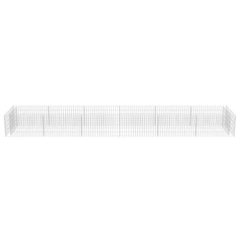 Gabionen-Hochbeet Verzinkter Stahl 540×90×50 cm