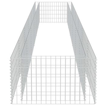 Gabionen-Hochbeet Verzinkter Stahl 540×90×50 cm