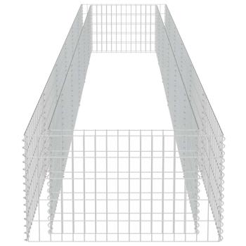Gabionen-Hochbeet Verzinkter Stahl 540×90×50 cm