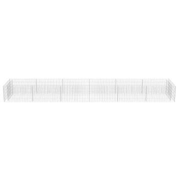 Gabionen-Hochbeet Verzinkter Stahl 540×90×50 cm