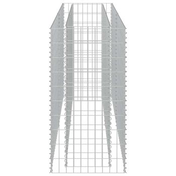  Gabionen-Hochbeet Verzinkter Stahl 180×50×100 cm