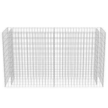  Gabionen-Hochbeet Verzinkter Stahl 180×50×100 cm