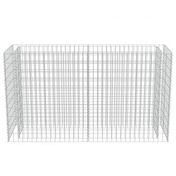  Gabionen-Hochbeet Verzinkter Stahl 180×50×100 cm