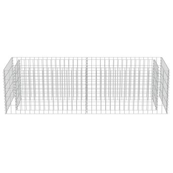  Gabionen-Hochbeet Verzinkter Stahl 180×50×50 cm