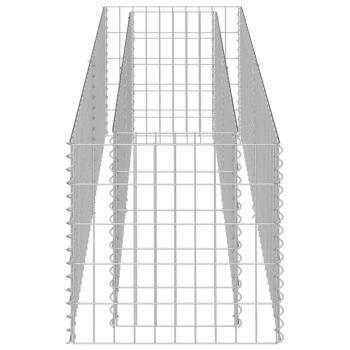  Gabionen-Hochbeet Verzinkter Stahl 180×50×50 cm