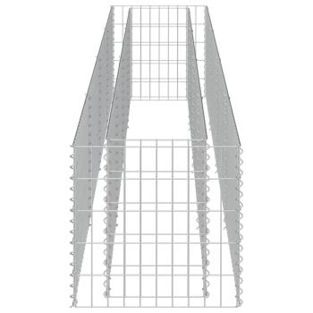 Gabionen-Hochbeet Verzinkter Stahl 360×50×50 cm