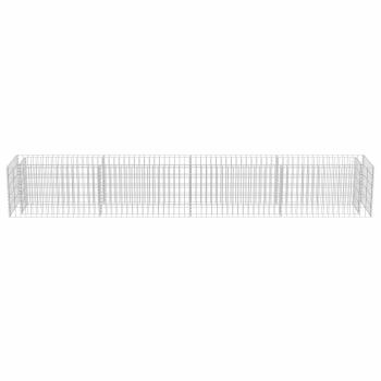 Gabionen-Hochbeet Verzinkter Stahl 360×50×50 cm