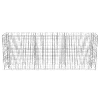 Gabionen-Hochbeet Verzinkter Stahl 270×50×100 cm