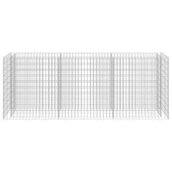 Gabionen-Hochbeet Verzinkter Stahl 270×50×100 cm