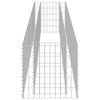 Gabionen-Hochbeet Verzinkter Stahl 270×50×50 cm