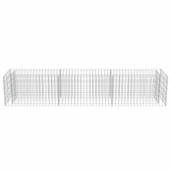 Gabionen-Hochbeet Verzinkter Stahl 270×50×50 cm