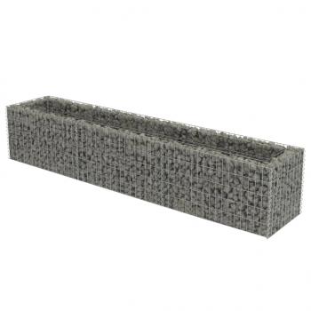 Gabionen-Hochbeet Verzinkter Stahl 270×50×50 cm