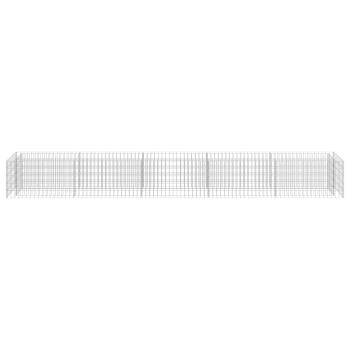 Gabionen-Hochbeet Verzinkter Stahl 450×50×50 cm