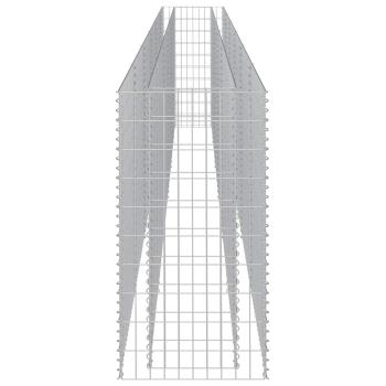Gabionen-Hochbeet Verzinkter Stahl 540×50×100 cm
