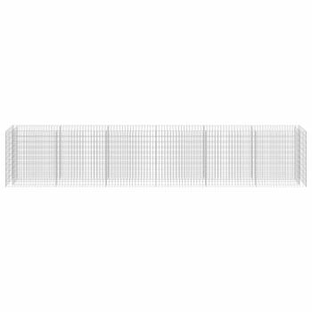 Gabionen-Hochbeet Verzinkter Stahl 540×50×100 cm