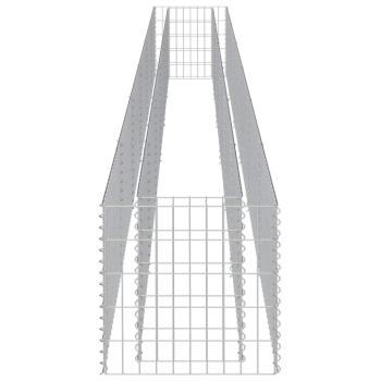  Gabionen-Hochbeet Verzinkter Stahl 540×50×50 cm