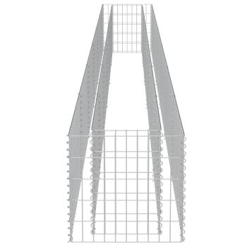  Gabionen-Hochbeet Verzinkter Stahl 540×50×50 cm