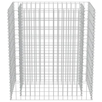  Gabionen-Hochbeet Verzinkter Stahl 90×50×100 cm