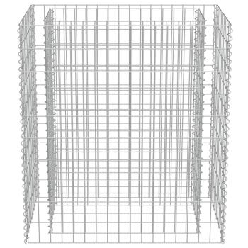  Gabionen-Hochbeet Verzinkter Stahl 90×50×100 cm