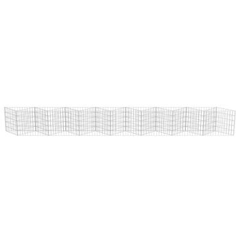 Gabionenwand Verzinkter Stahl 450×30×50 cm