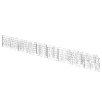 Gabionenwand Verzinkter Stahl 630×30×50 cm