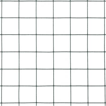 Drahtzaun Stahl mit PVC-Beschichtung 25x1,5 m Grün