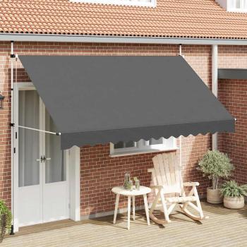 Einziehbare Markise Handbetrieben 350 cm Anthrazit