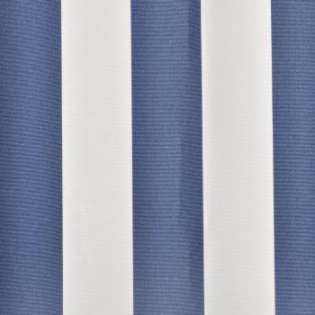 Markisenbespannung Canvas Blau & Weiß 450x300 cm
