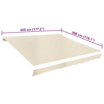 Markisenbespannung Canvas Creme 450x300 cm 