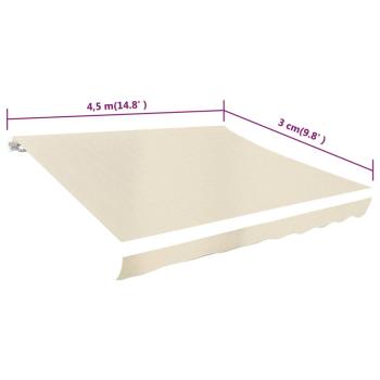 Markisenbespannung Canvas Creme 450x300 cm 