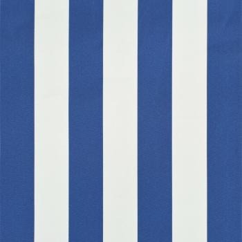Einziehbare Markise 150×150 cm Blau und Weiß