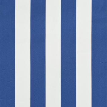 Einziehbare Markise 250×150 cm Blau und Weiß