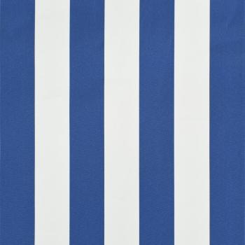 Einziehbare Markise 250×150 cm Blau und Weiß