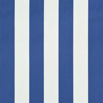 Einziehbare Markise 400 x 150 cm Blau und Weiß