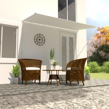 ARDEBO.de - Einziehbare Markise 350×150 cm Creme