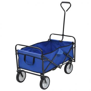 ARDEBO.de - Klappbarer Handwagen Stahl Blau