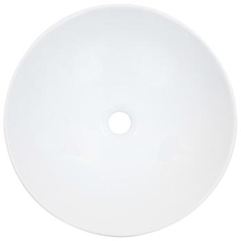 Waschbecken 41 x 12,5 cm Keramik Weiß