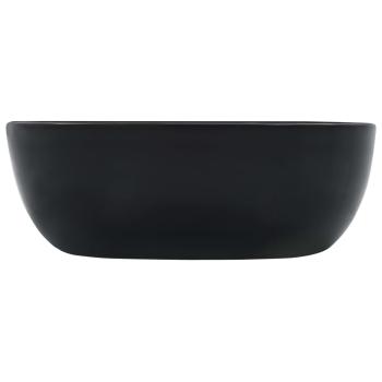Waschbecken 42,5 x 42,5 x 14,5 cm Keramik Schwarz
