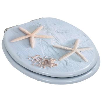 Toilettensitz mit Soft-Close-Deckel MDF Seestern-Design