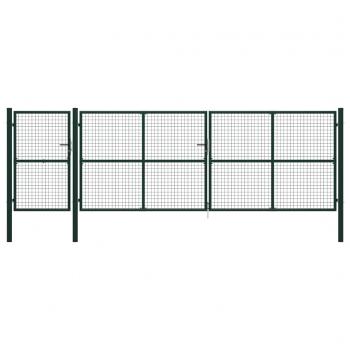ARDEBO.de - Gartentor Stahl 500×150 cm Grün