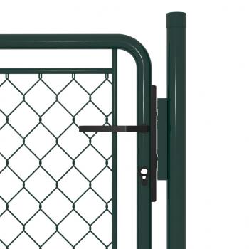 Gartentor Stahl 100 x 75 cm Grün