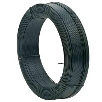 Zaun-Bindedraht 250 m 0,9/1,4 mm Stahl Schwarzgrün