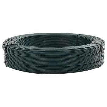 Zaun-Bindedraht 250 m 0,9/1,4 mm Stahl Schwarzgrün