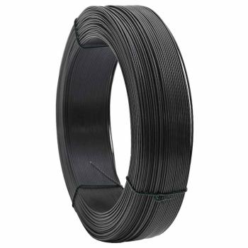 Zaun-Bindedraht 250 m 0,9/1,4 mm Stahl Anthrazit