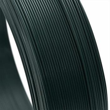 Zaun-Bindedraht 250 m 2,3/3,8 mm Stahl Schwarzgrün